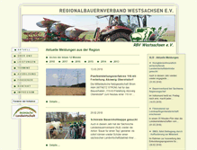 Tablet Screenshot of bauernverband-westsachsen.de